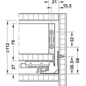 Stalč.š MX BOX SLIM A H89 L450 30kg SF balta