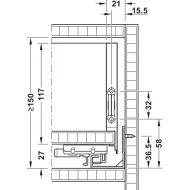 Stalč.š MX BOX SLIM A H128 L500 30kg SF balta