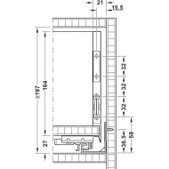 Stalč.š MX BOX SLIM A H175 L500 30kg SF balta