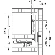 Stalč.š MX BOX SLIM A H89 L500 30kg SF pilka