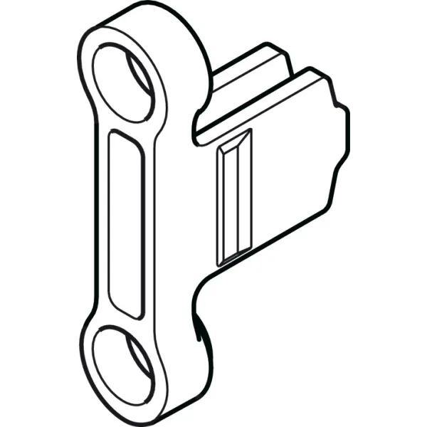 Front fixing brackets Matrix Box P Plus, for screw fixing with chipboard screws