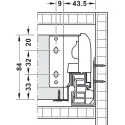 Stalčių šonai MX BOX S H84mm, L300mm, 35kg SF pilka