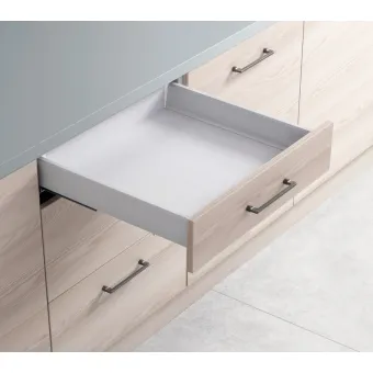 Drawer side runner system, Häfele Matrix Box S35, drawer side height L120mm, load bearing capacity 35kg
