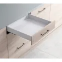 Drawer side runner system, Häfele Matrix Box S35, drawer side height L120mm, load bearing capacity 35kg