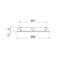 Šviestuvas LED ATOM 24V/3W m.chromas nat.balta