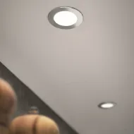 Šviestuvas LED ATOM 24V/3W ner.plienas šilta b.