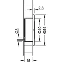 Šviestuvas LED2028 12V 0.34W WW 27K juoda