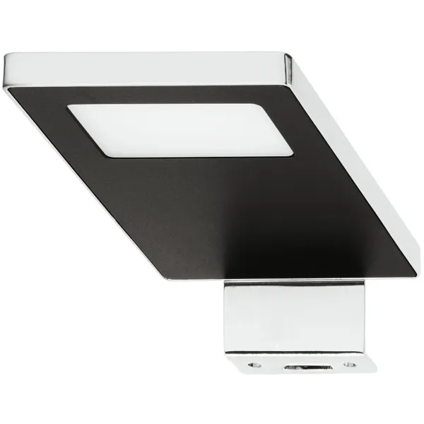 Šviestuvas LED2033 12V 3.8W juoda/chromas NW