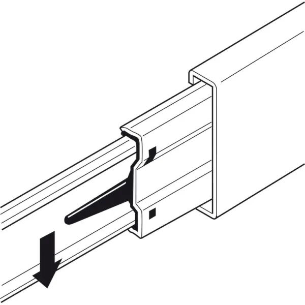 Ball bearing runners, Full extension, load bearing capacity up to 30kg, steel, side mounted