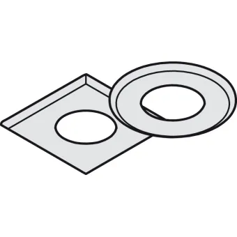 Recess mounted housing, for Häfele Loox3 and Häfele Loox5 LED drill hole Ø35mm