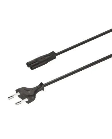 Mains lead, Small appliance plug for input port C8 250V