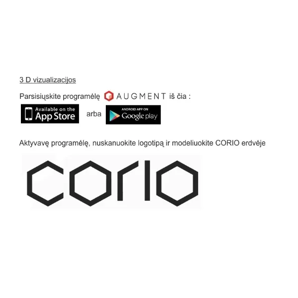 Šviestuvas LED CORIO L500 24V/60W natūrali balt