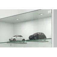 Dangtelis kvadrat. šviestuvui LED2040 mat.nikelis