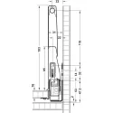 Paaukštinimai stalčiui Matrix Box P Plus metaliniai L500mm, pilka