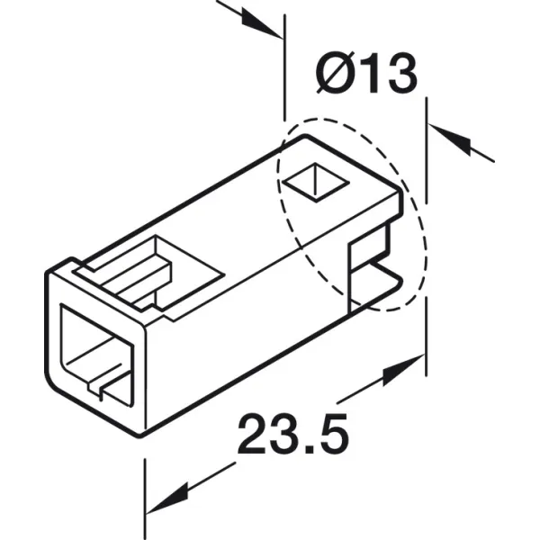 Extension lead, For Häfele Loox5 12V 2-Pin (Monochrome Or Multi-White 2-Wire Technology)