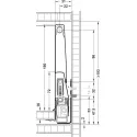 Paaukštinimai stalčiui Matrix Box P Plus metaliniai L550mm, balta