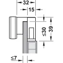 Šviestuvas LED1153 24V 13.4W L500 chromas NW 41K