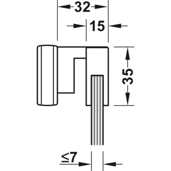 Surface mounted light, LED 1153 24V