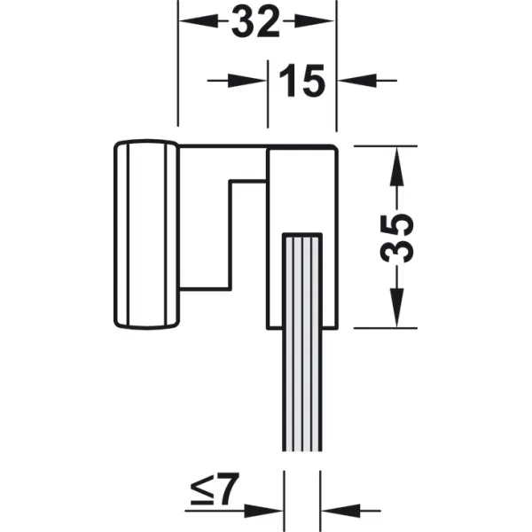 Šviestuvas LED1153 24V 13.4W L500 chromas NW 41K