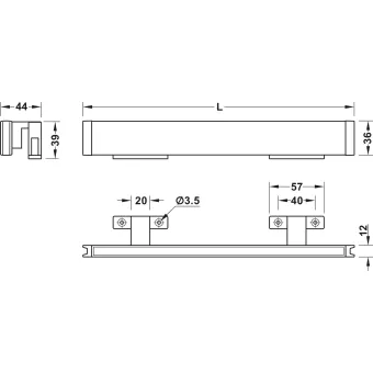Surface mounted light, LED 1153 24V