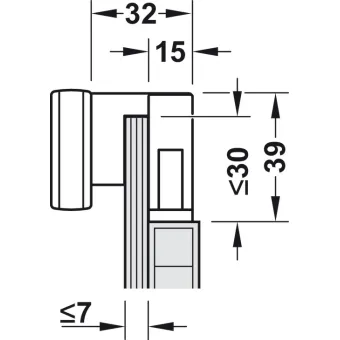 Surface mounted light, LED 1153 24V