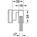Šviestuvas LED1153 24V 21.1W L800 chromas NW 41K