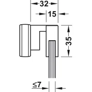 Šviestuvas LED1153 24V 21.1W L800 chromas NW 41K