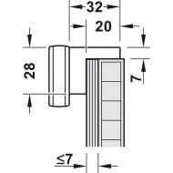 Šviestuvas LED1153 24V 21.1W L800 chromas NW 41K