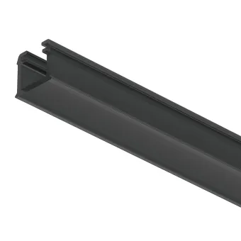 Profilis LED frezuojamas 1101 plastikinis L3000mm, juodas