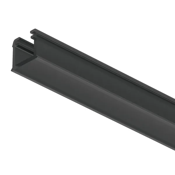 Profilis LED frezuojamas 1101 plastikinis L3000mm, juodas