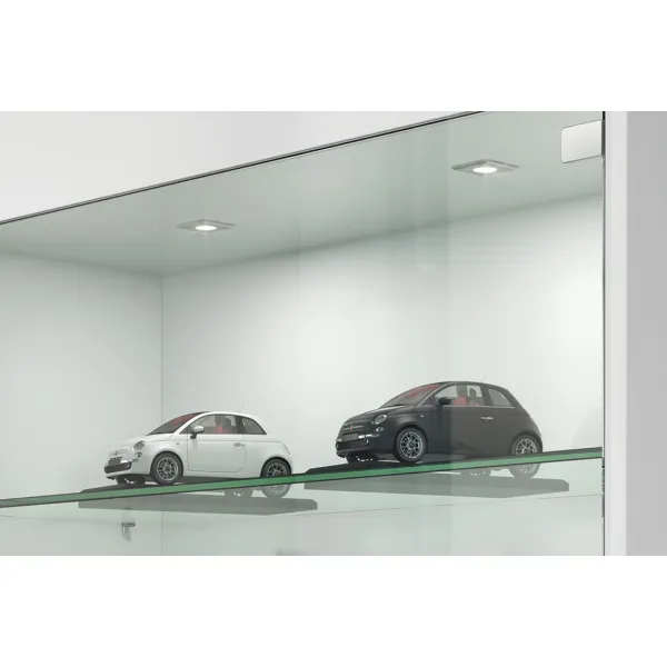 Recess/surface mounted downlight, Häfele Loox LED 2040 12V modular 2-pin (monochrome) aluminium