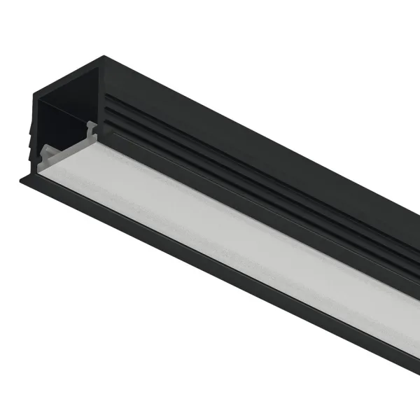 Profilis LED frezuojamas 1103 aliuminis L3000mm, juodas