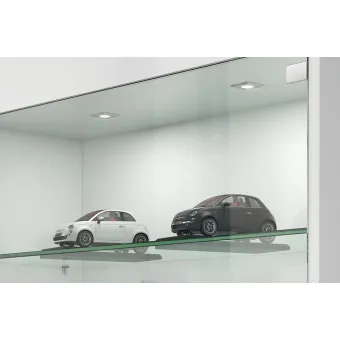 Recess/surface mounted downlight, Häfele Loox LED 2040 12V modular 2-pin (monochrome) aluminium