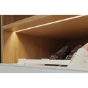 Profilis LED frezuojamas 1103 aliuminis L3000mm, matinis chromas