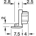 Dangteliai LED profiliui 1104 juoda