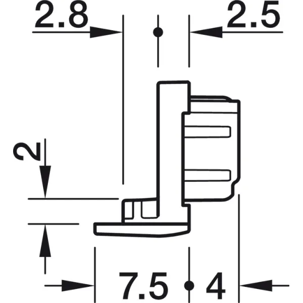 Dangteliai LED profiliui 1104 juoda