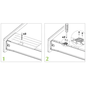 Mechanizmas švelnaus uždarymo stalčiams METALBOX