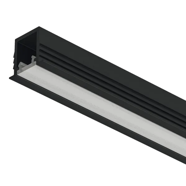 Profilis LED frezuojamas 1104 aliuminis L3000mm, juodas