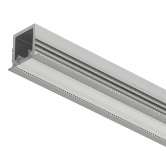 Profilis LED frezuojamas 1104 aliuminis L3000mm, matinis chromas
