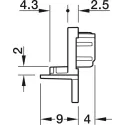 Dangteliai LED profiliui 1105 juoda