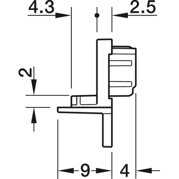 Dangteliai LED profiliui 1105 juoda