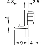 Dangteliai LED profiliui 1105 juoda