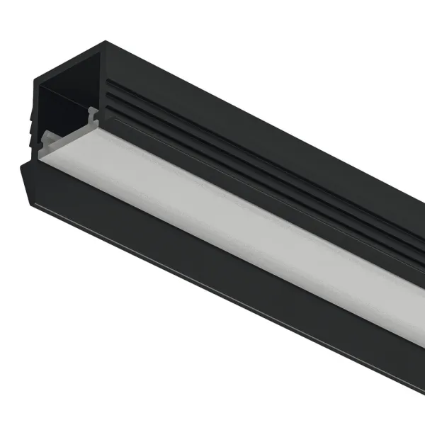 Profilis LED frezuojamas 1105 aliuminis L3000mm, juodas