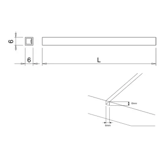 Flexible LED profile AT6 L3000mm 24V 10W/m super warm white 2700K