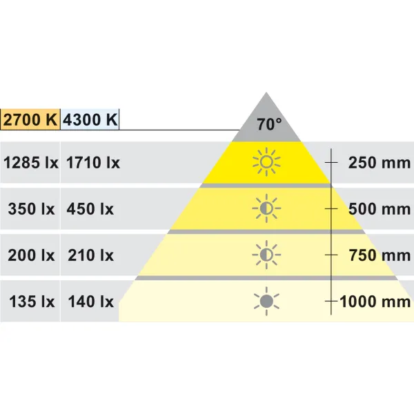 Šviestuvas LED1154 12V 3W NW 43K juoda