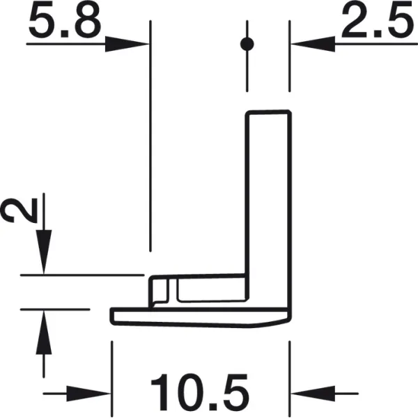 Dangteliai LED profiliui 1106 juoda