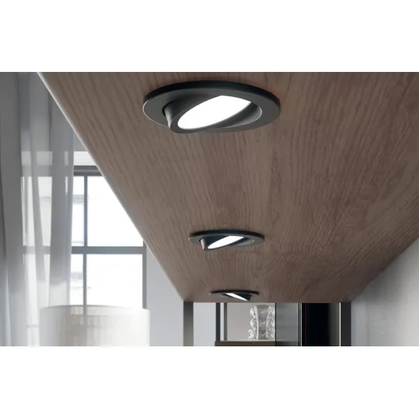 Šviestuvas LED1154 12V 3W WW 27K juoda