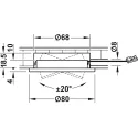 Šviestuvas LED1154 12V 3W WW 27K juoda