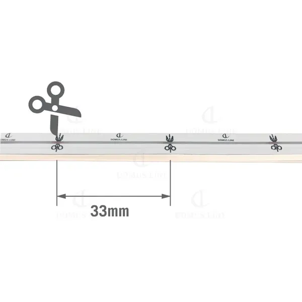 Flexible LED profile SE H4 L1000mm 24V 9.6W/m warm white 3100K
