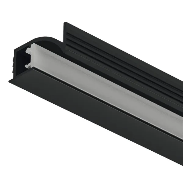 Profilis LED frezuojamas 1107 aliuminis L3000mm, juodas